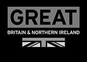 A black and white logo for great britain and northern ireland.