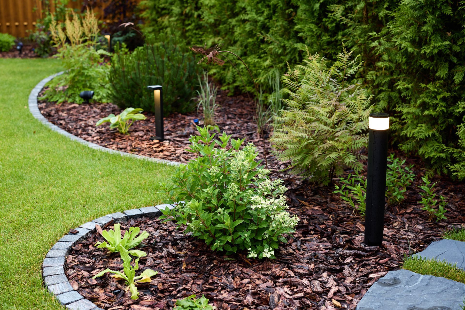 A Garden With a Lot of Plants and Trees and a Lawn