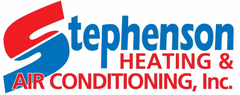 Stephenson Heating & Air Conditioning, Inc. logo in red and blue text