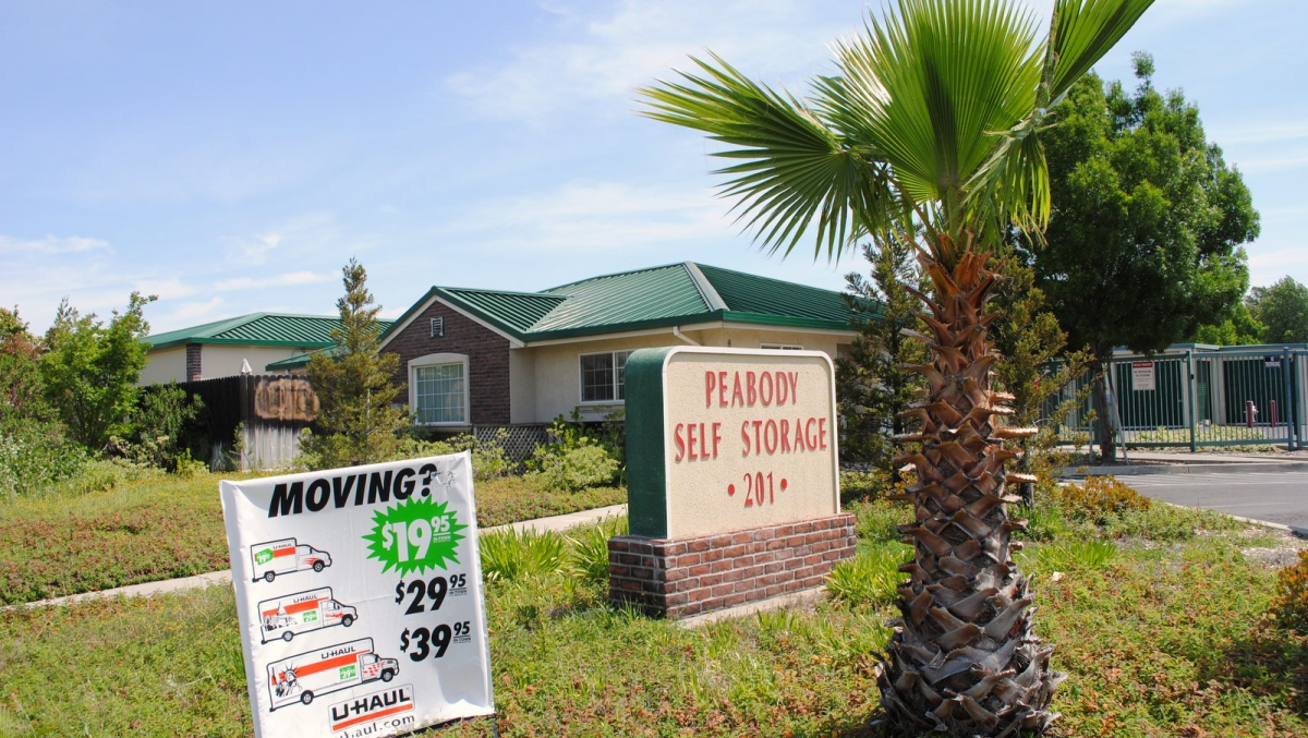 Exterior of Peabody Self Storage
