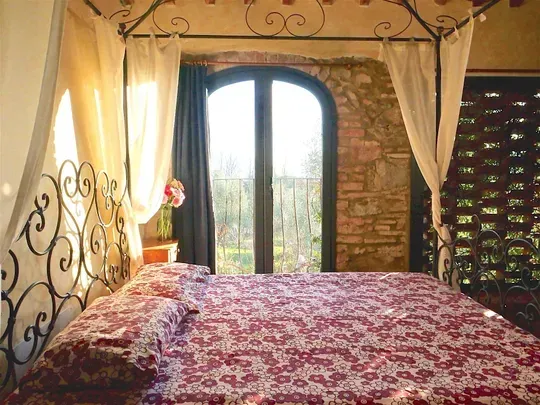 Vista dal balcone dell'Appartamento Fienile dell'agriturismo vicino Pistoia