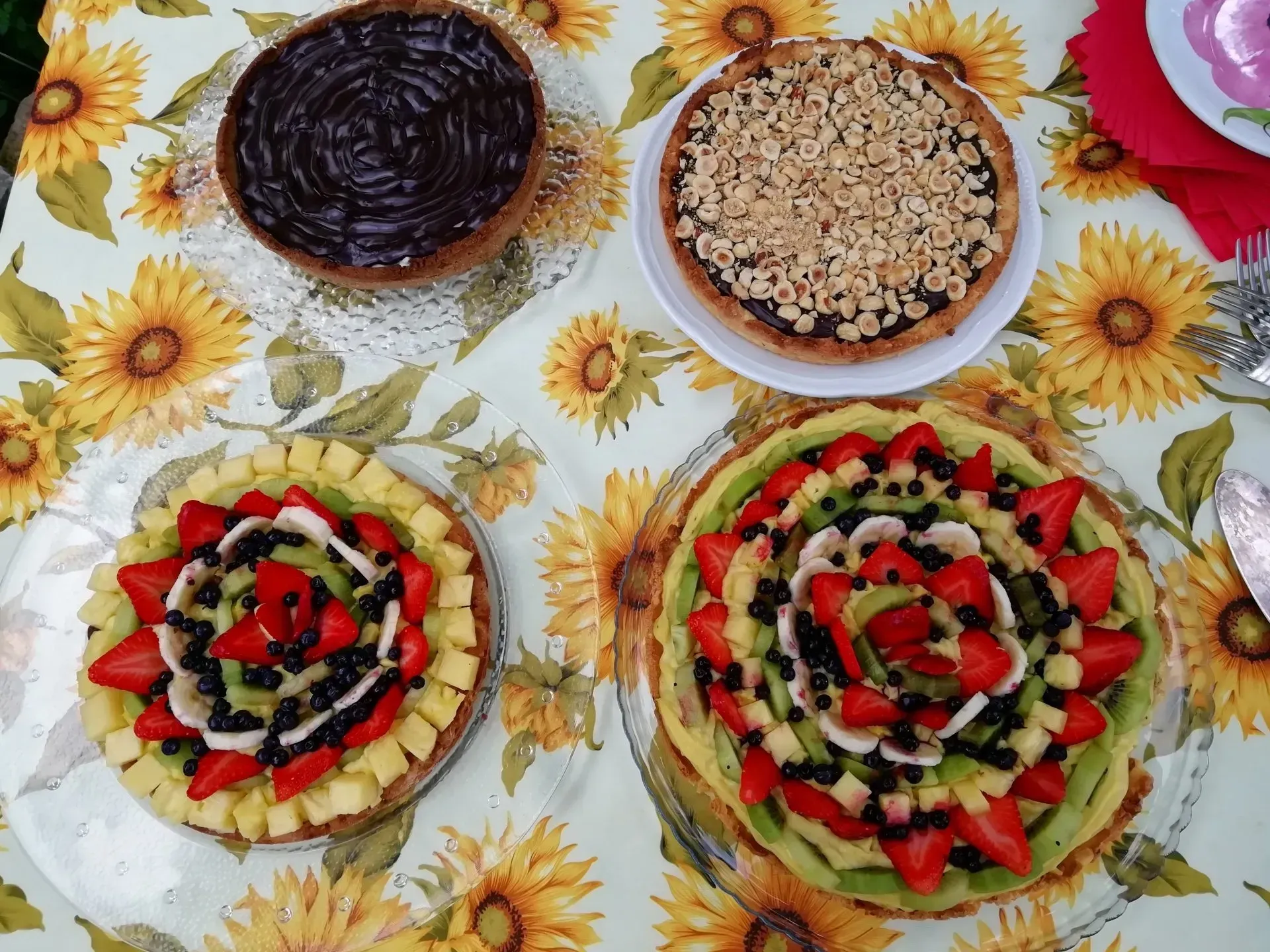 torte fatte in casa con prodotti locali, con opzioni gluten free dell'agriturismo I Pitti, vicino Pistoia
