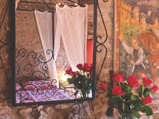 Camera matrimoniale Appartamento Imperatrice in agriturismo di charme vicino Pistoia