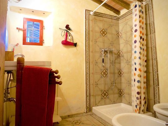 Bagno in  agriturismo di charme in Toscana
