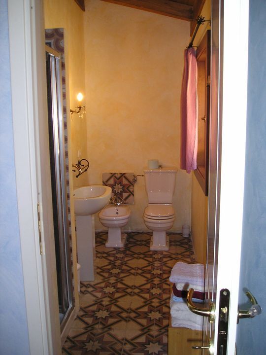 Bagno in appartamento agriturismo in Toscana