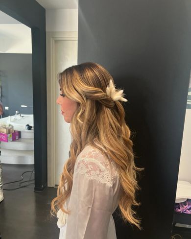 acconciatura raccolta da sposa