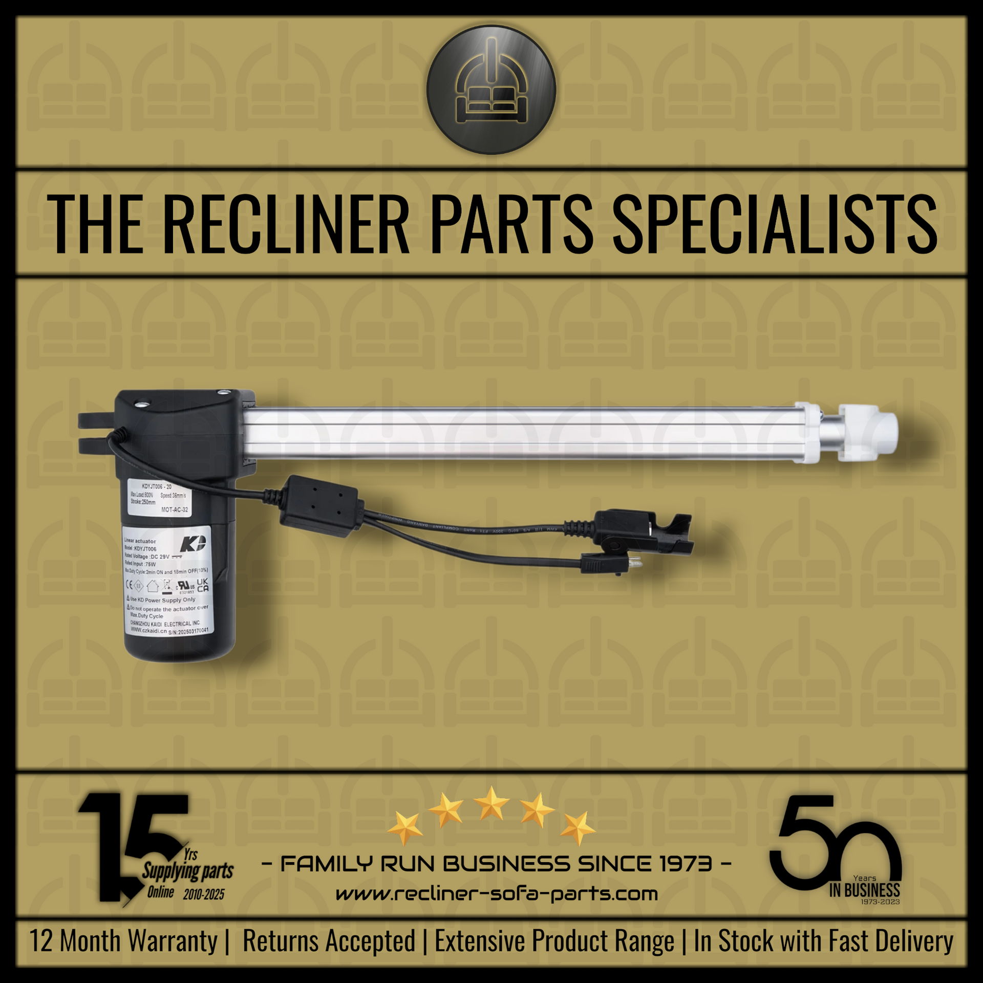 Catnapper Power Lift Chair Linear Actuator Replacement Power Motor - 4