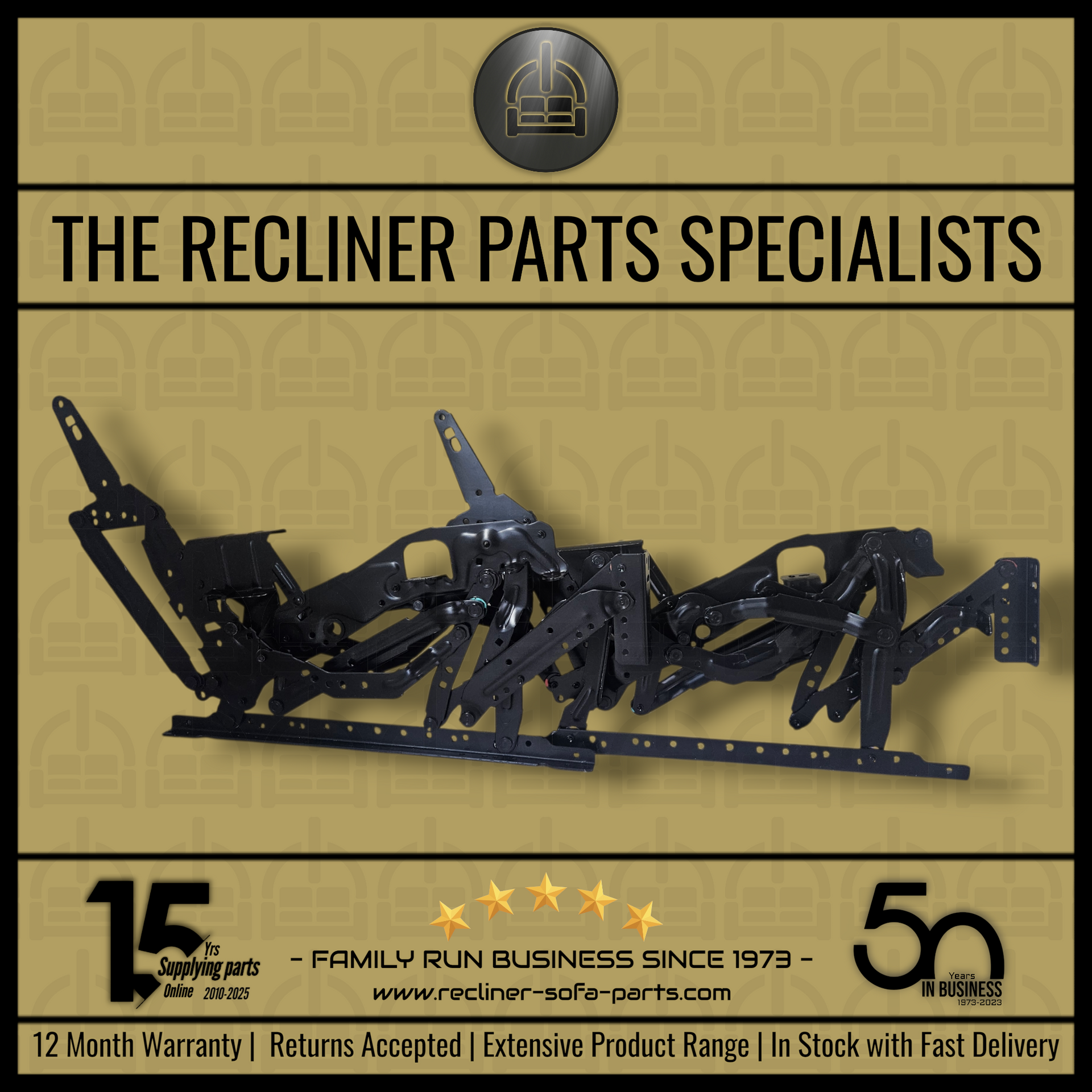 Recliner Mechanism - Standard Floor Standing design [ Complete Frame ]