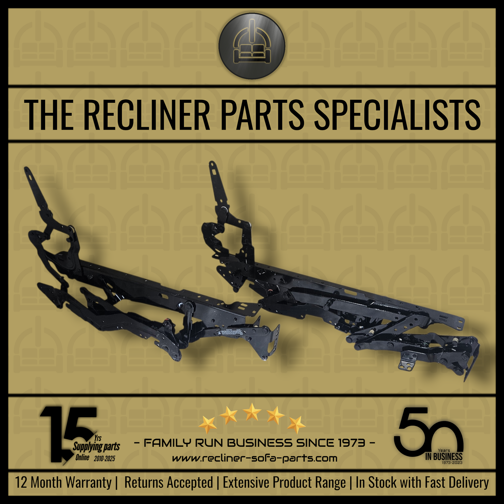 Recliner Mechanism - Side Fixing design [ Pair of Sides - Z type ]