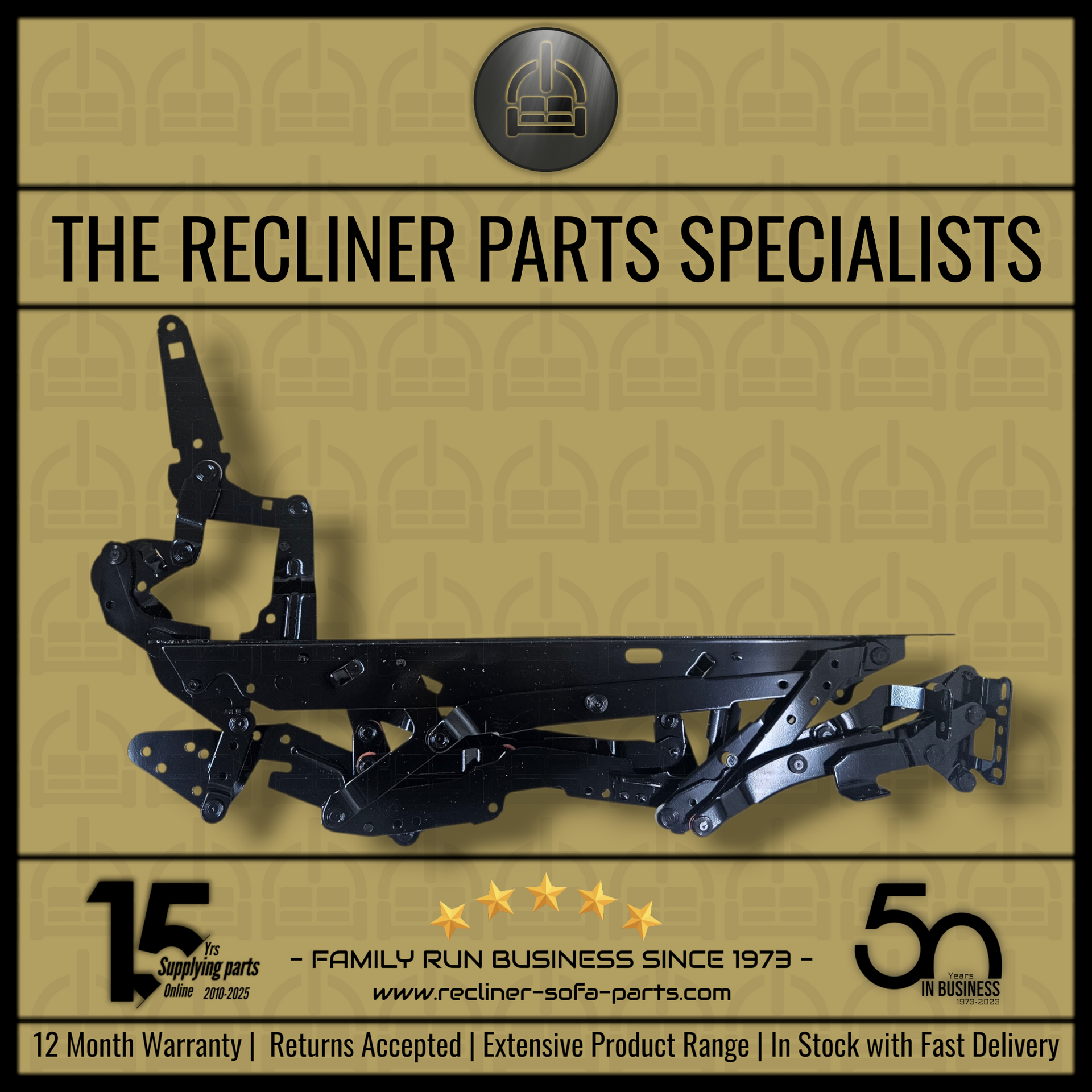 Recliner Mechanism - Side Fixing design [ Pair of Sides - Z type ]