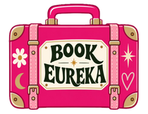 Pink suitcase graphic with “Blessed Bohemian Properties” logo on front