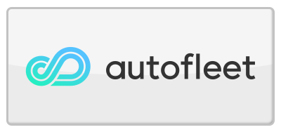 Autofleet logo: an infinity symbol made of blue and green, with