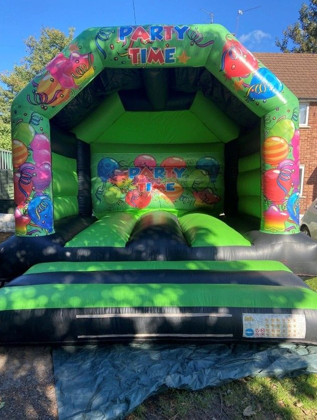 GREEN AND BLACK PARTY TIME CASTLE
