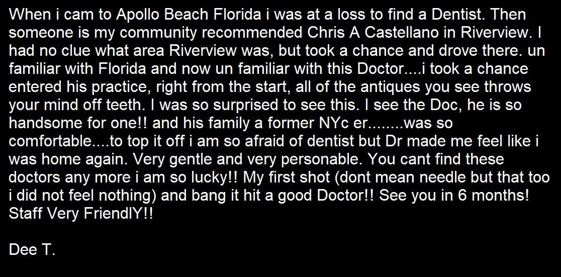 yelp review 21 : 5 star  review  not posted 