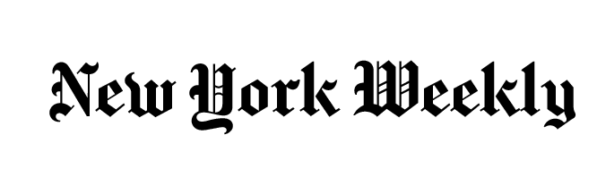 A black and white logo for the new york weekly