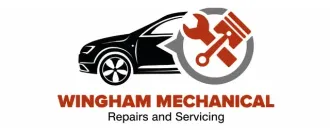 Your Local Mechanic in Wingham Wingham Mechanical logo with black car and orange wrench icon, “Repairs and Servicing” text