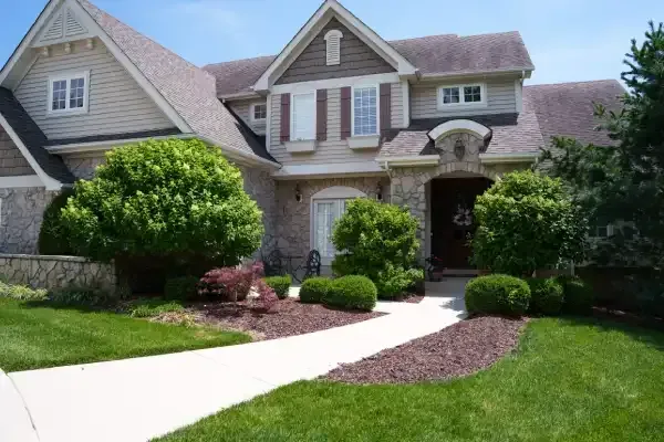 Landscape cleanup removing leaves, branches, and yard debris
