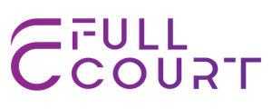 The full court logo is purple and white on a white background.