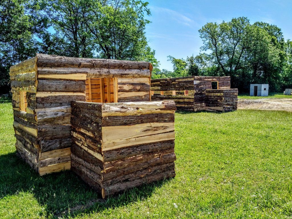 Marked Paintball Sawmill - Back Corner