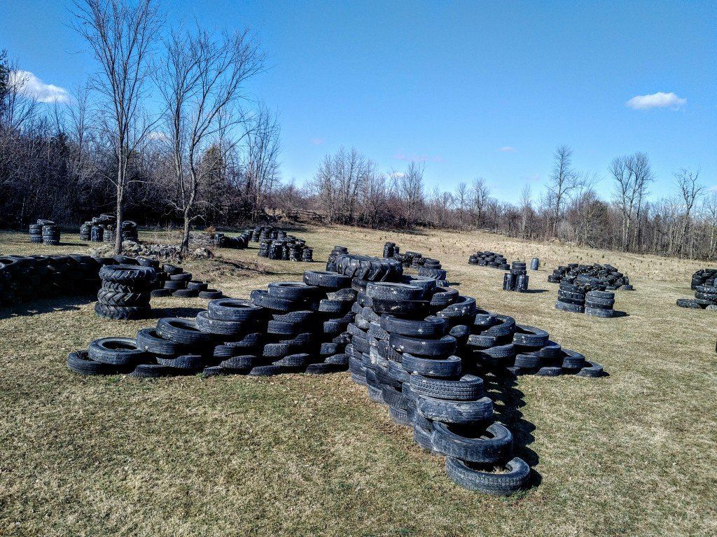 Marked Paintball Field Xtread Combat Zone side