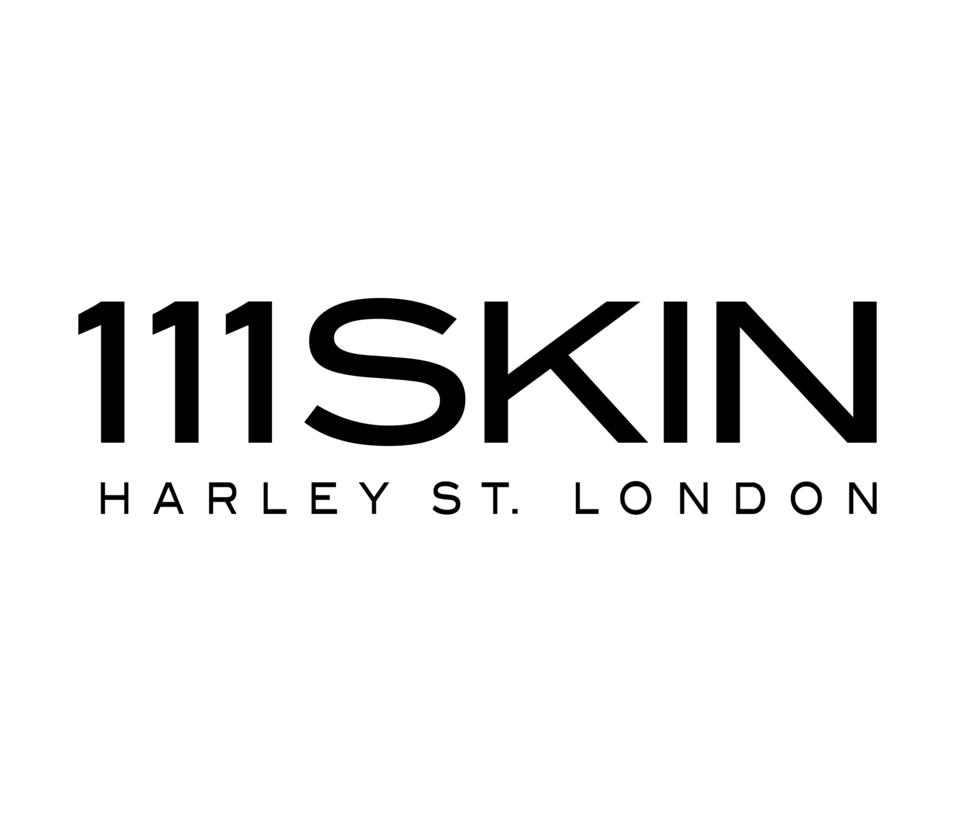 111SKIN logo in black with “HARLEY ST. LONDON” beneath it