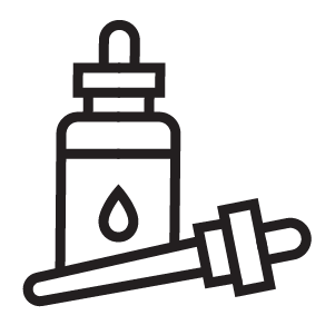 Cannabis oil icon – premium THC and CBD oil products