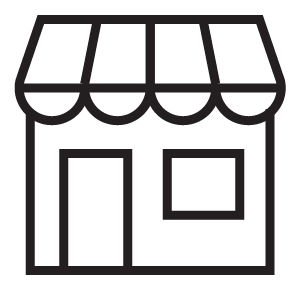 Cannabis storefront icon – premium marijuana shop in Ontario