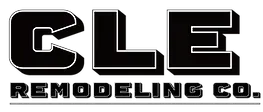 A black and white logo for cle remodeling co.