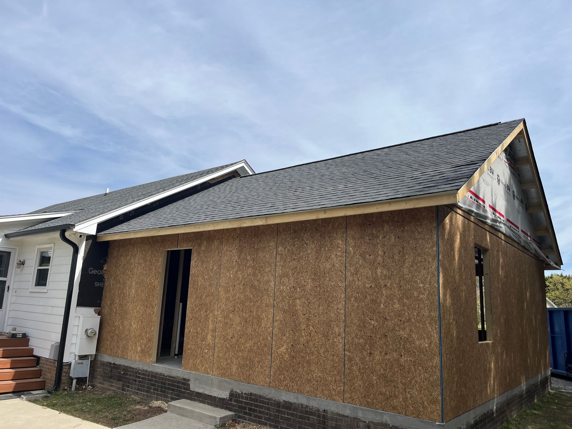 Custom Home Addition in Progress