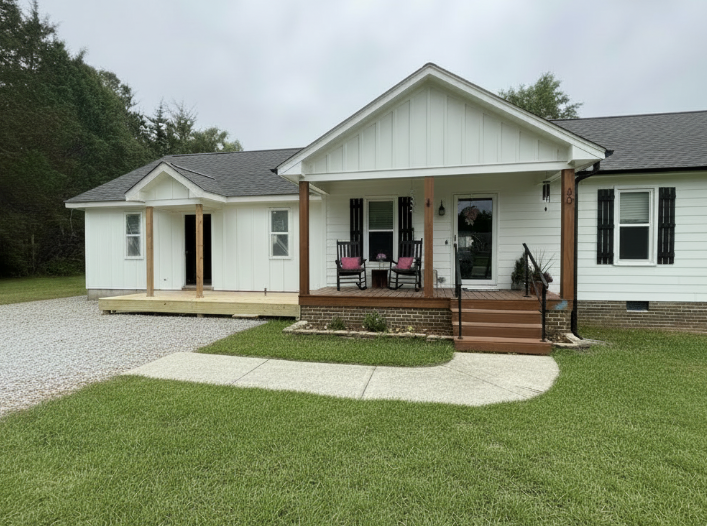 Custom Home Addition, Exterior, Completed Project