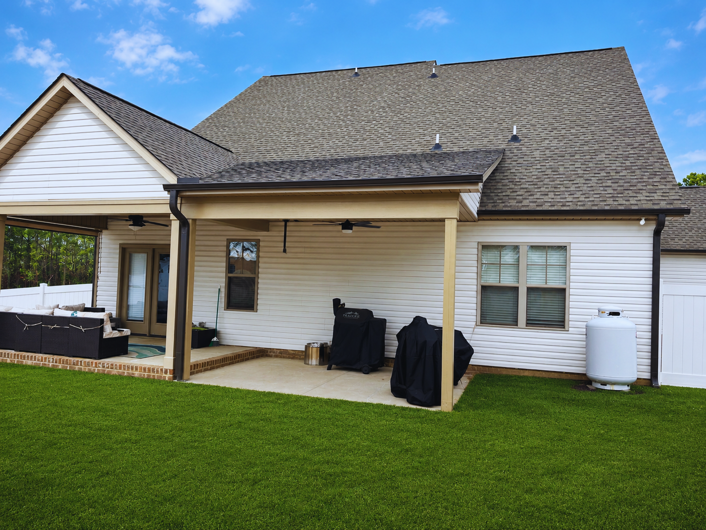 Completed Outdoor Living Patio Project