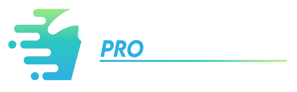 Logo with a stylized shape and the word 