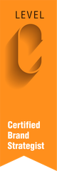 Orange banner with words