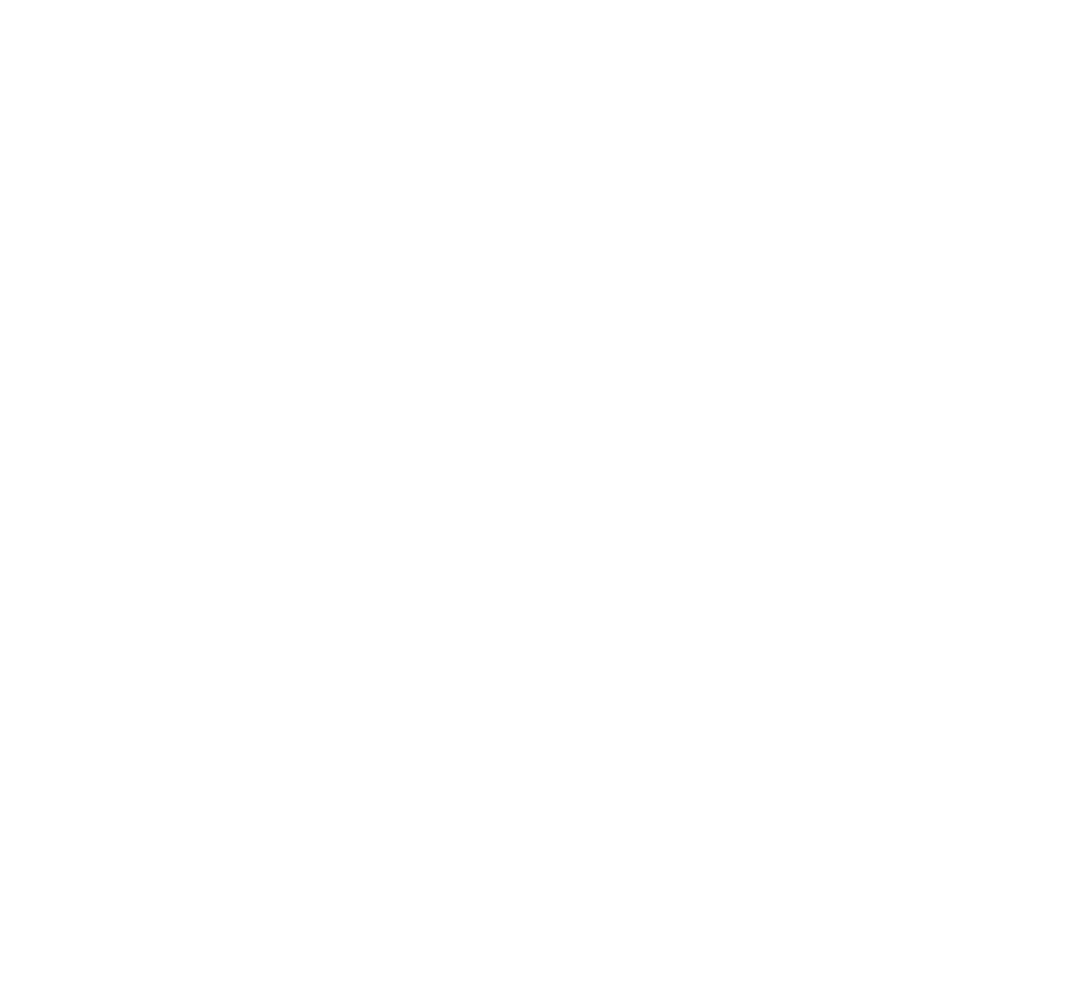 white badge reading