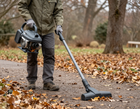 Leaf blower and vacuum used for debris cleanup