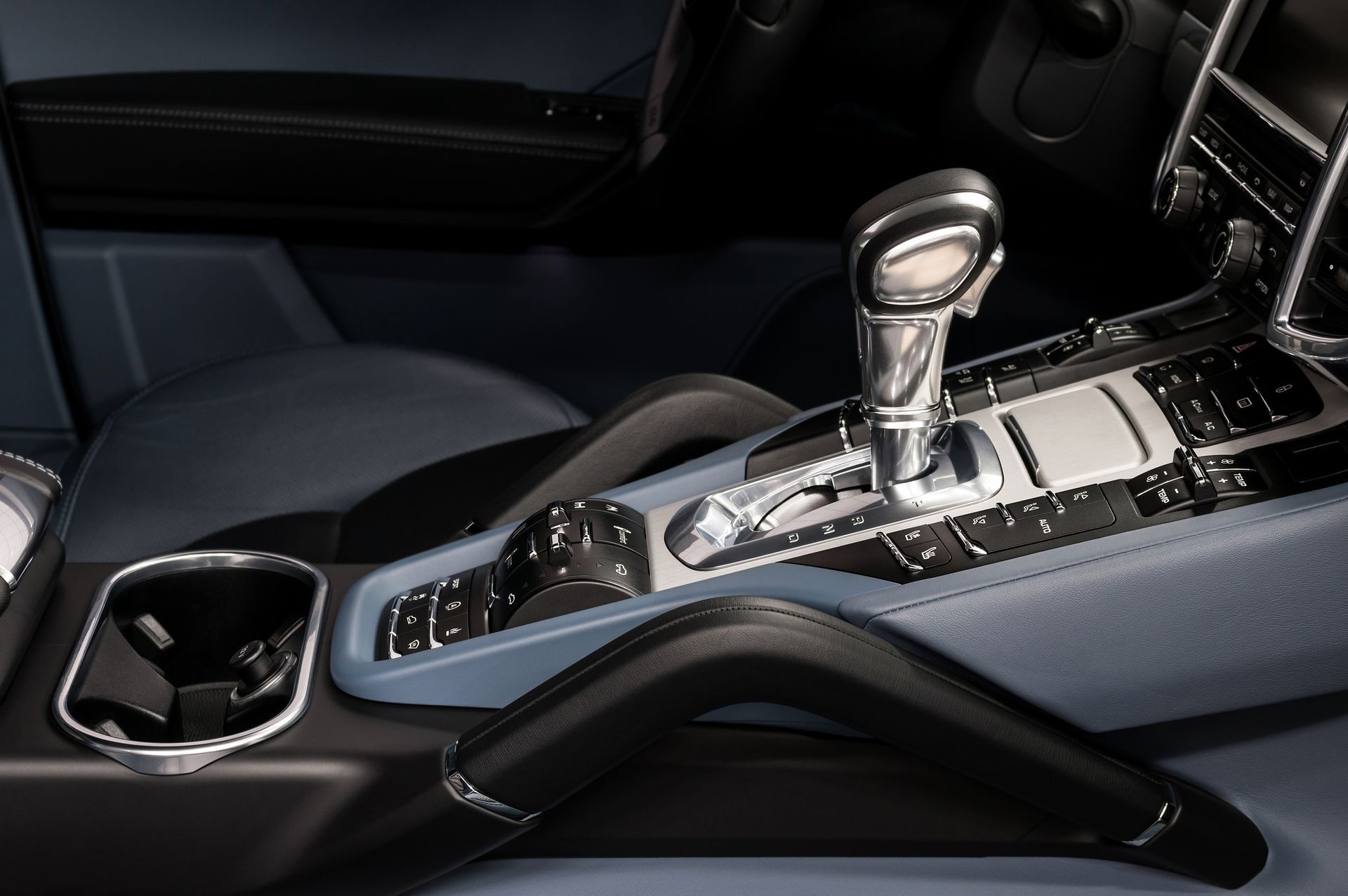 A close up of a shifter in a car