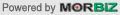 A blurry image of the word powered by morbid