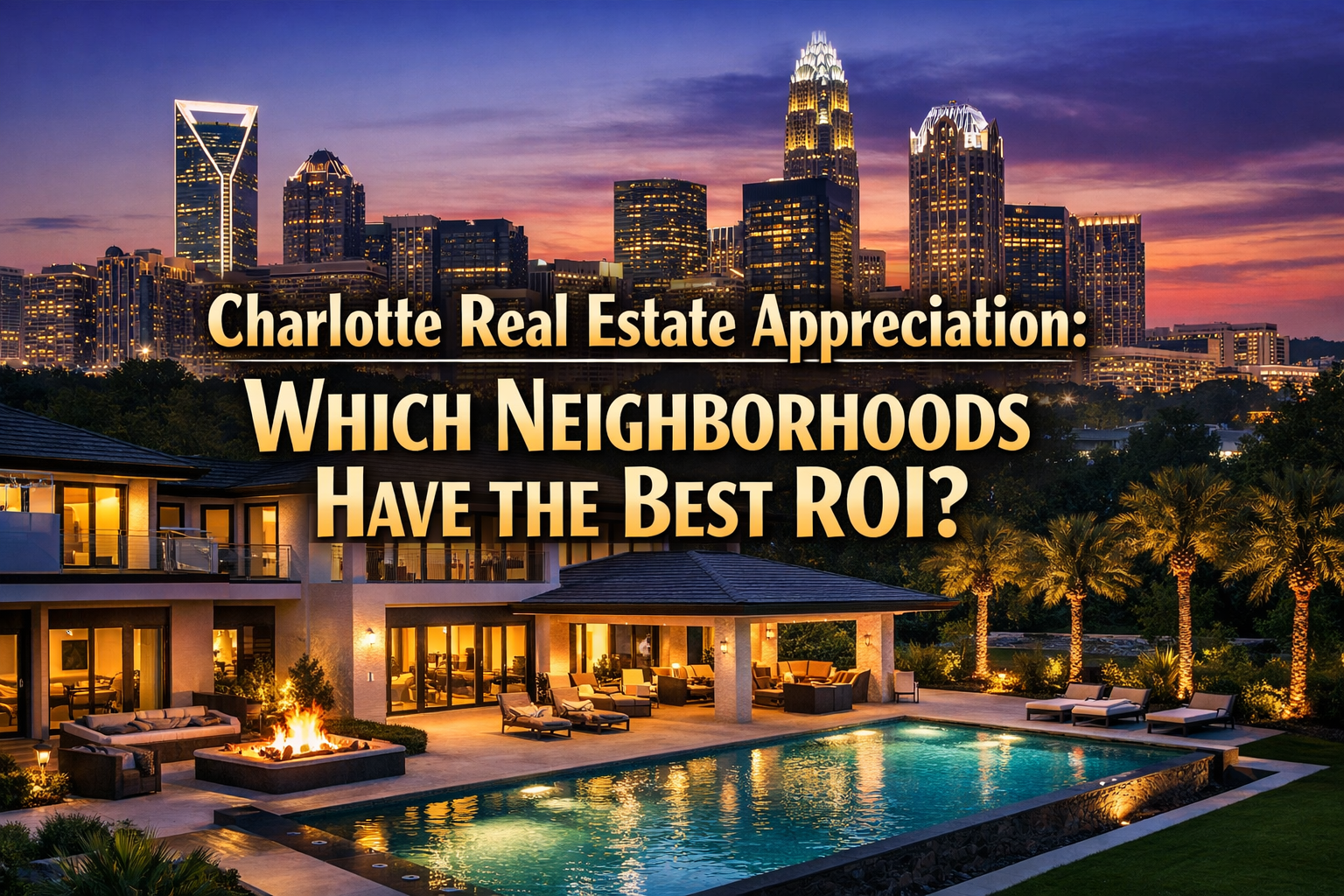 A data-driven analysis of Charlotte real estate appreciation.  ROI by Neighborhoods