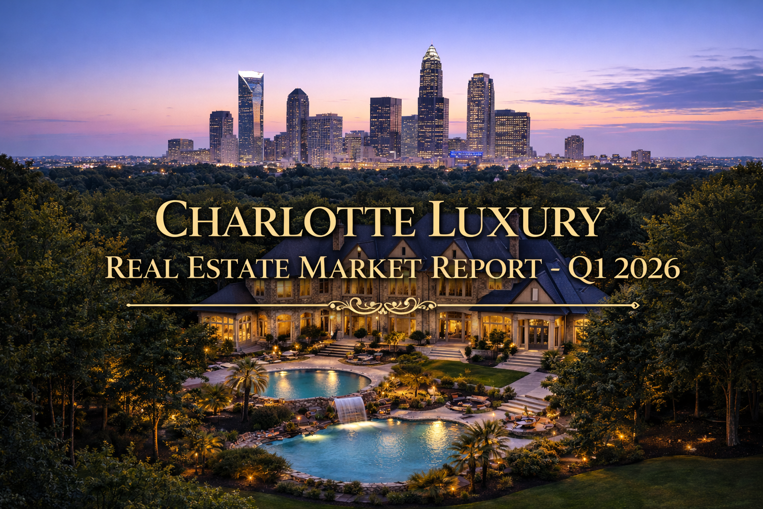 Charlotte luxury real estate market report Q1 2026 skyline data trends
