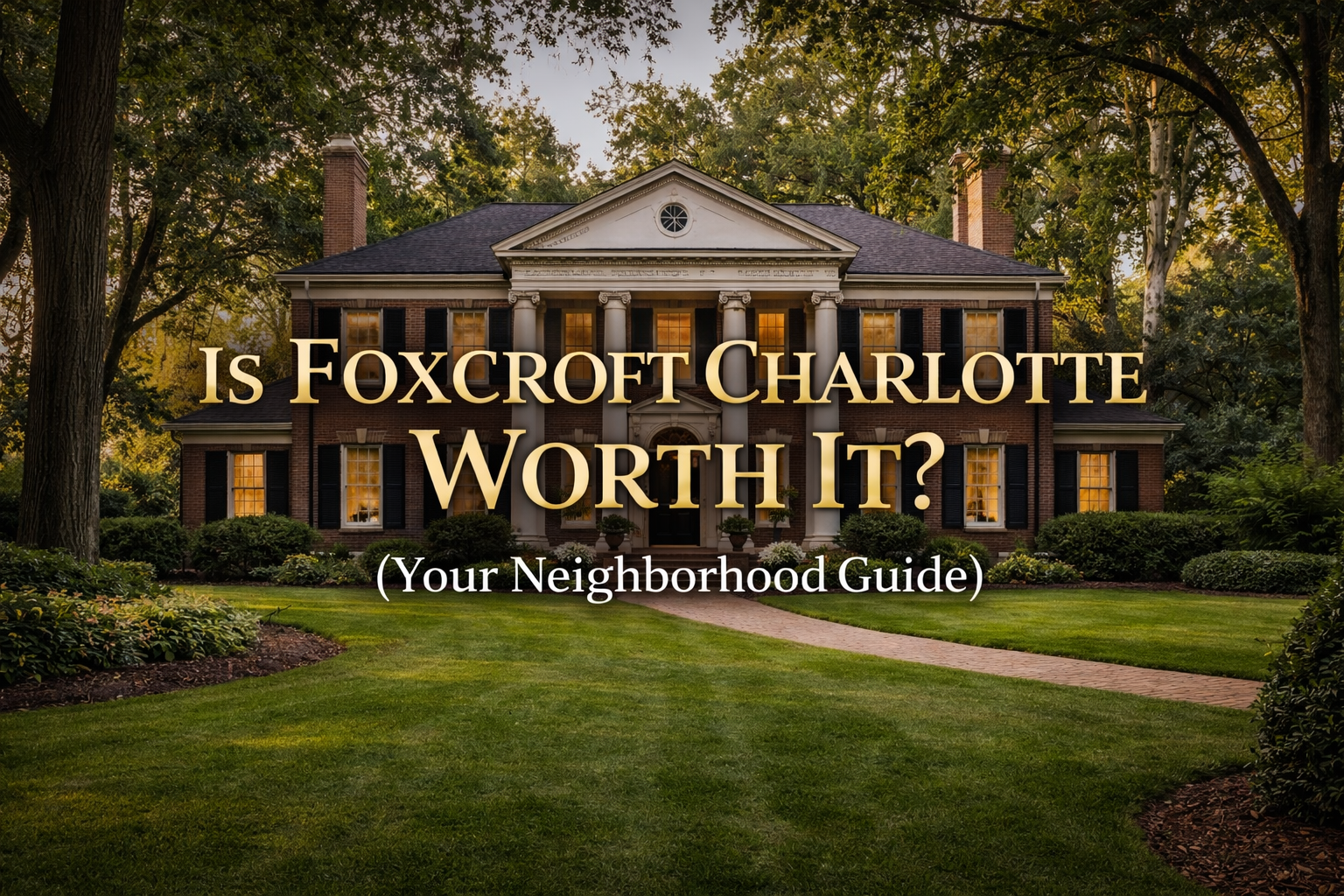 Luxury home in Foxcroft Neighborhood of Charlotte NC