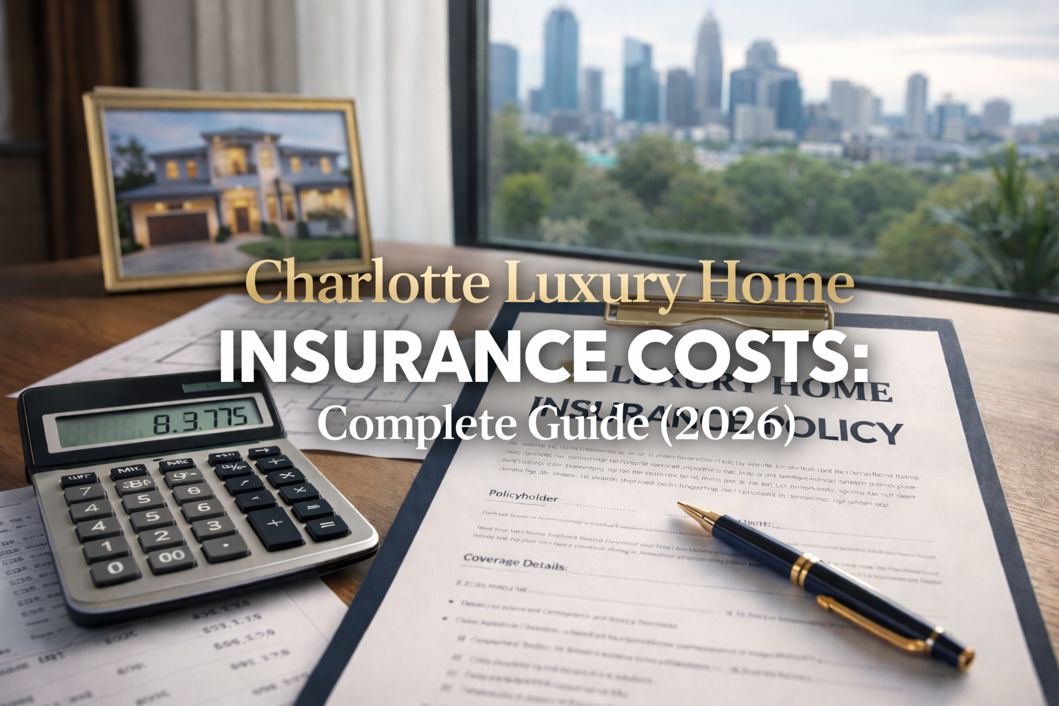 Charlotte luxury home with comprehensive insurance coverage protecting high-value property investmen