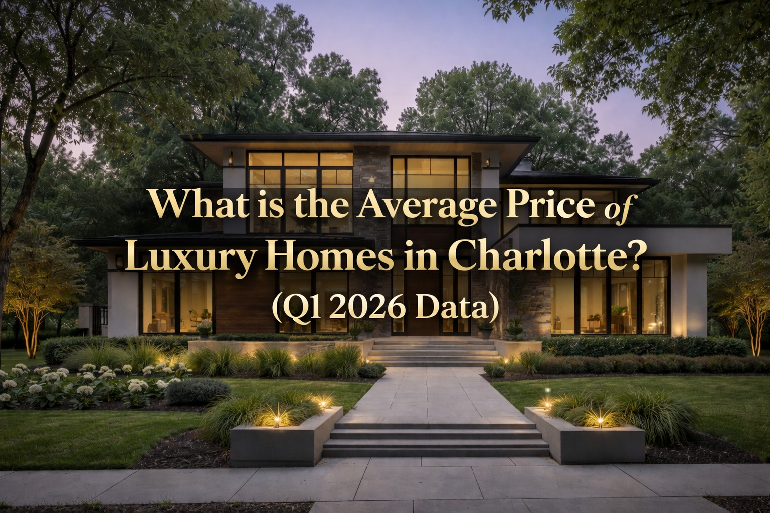 Average luxury home prices Charlotte NC Q1 2026 real estate market data