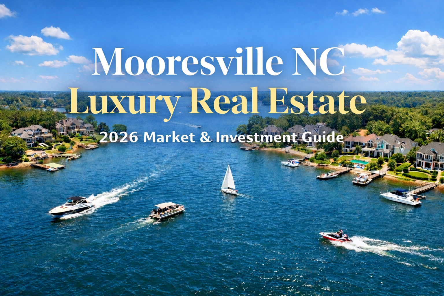 Mooresville NC luxury real estate with waterfront homes on Lake Norman.