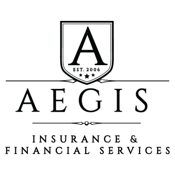 Aegis insurance and financial services logo on a white background