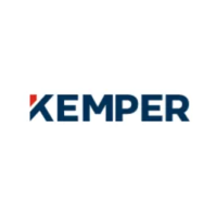 A logo for a company called kemper on a white background.
