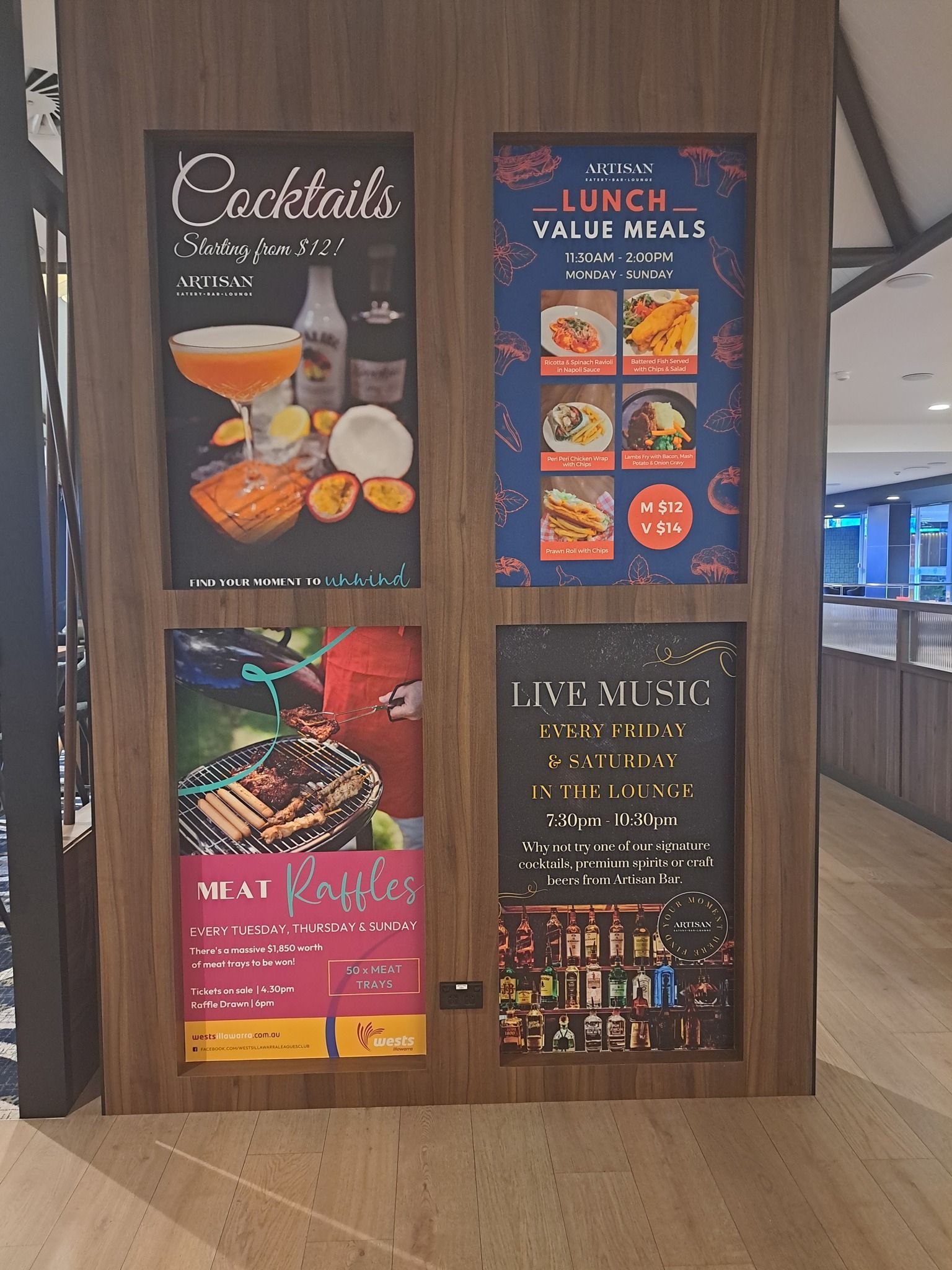 Wooden Board with Business Signs — Professional Signwriter in the Illawarra
