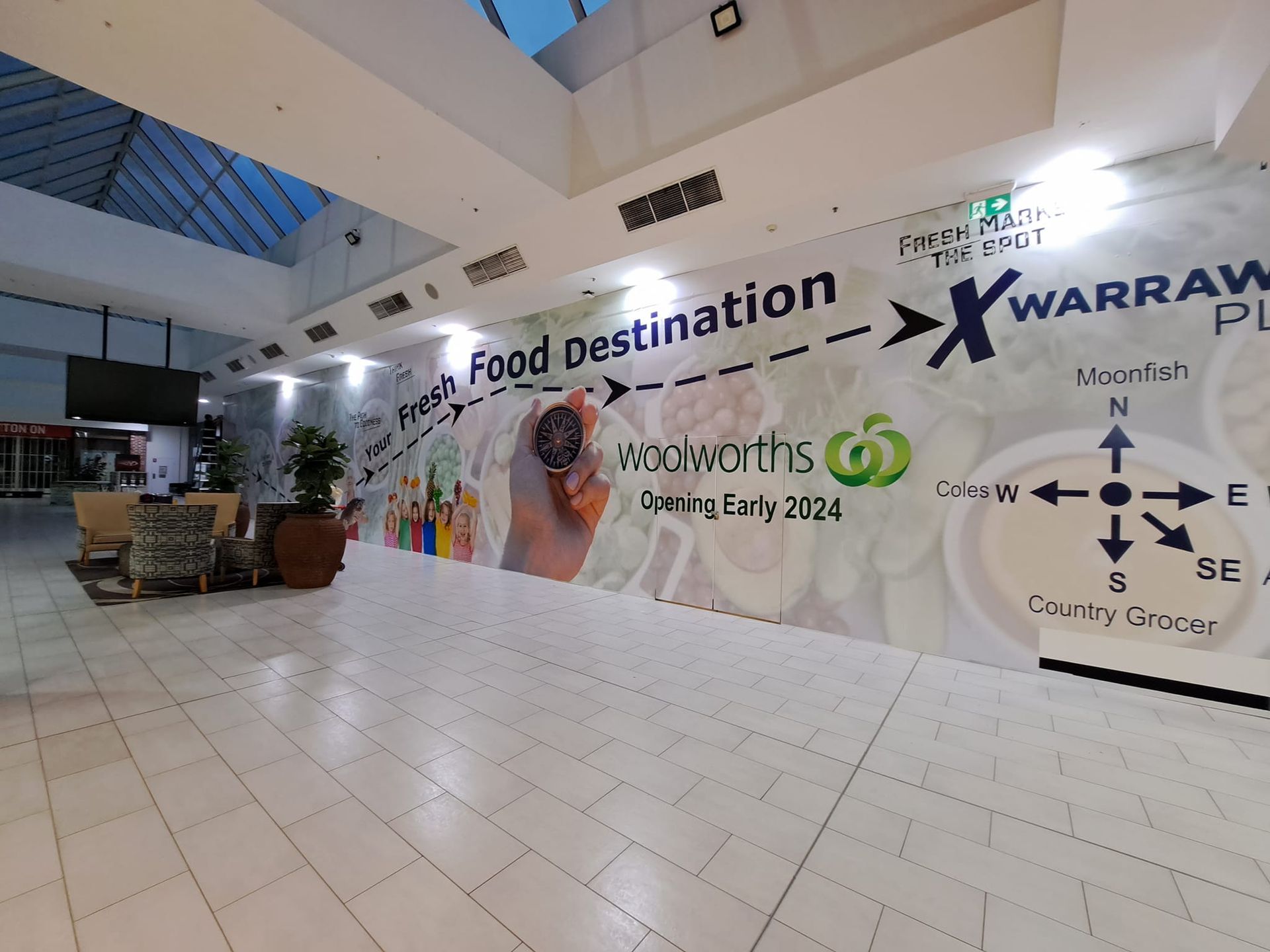 Wall Print for a New Shop — Professional Signwriter in the Illawarra