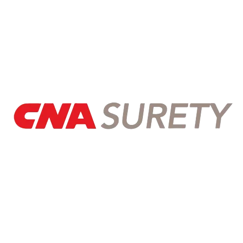 CNA Surety logo in red and gray on a white background