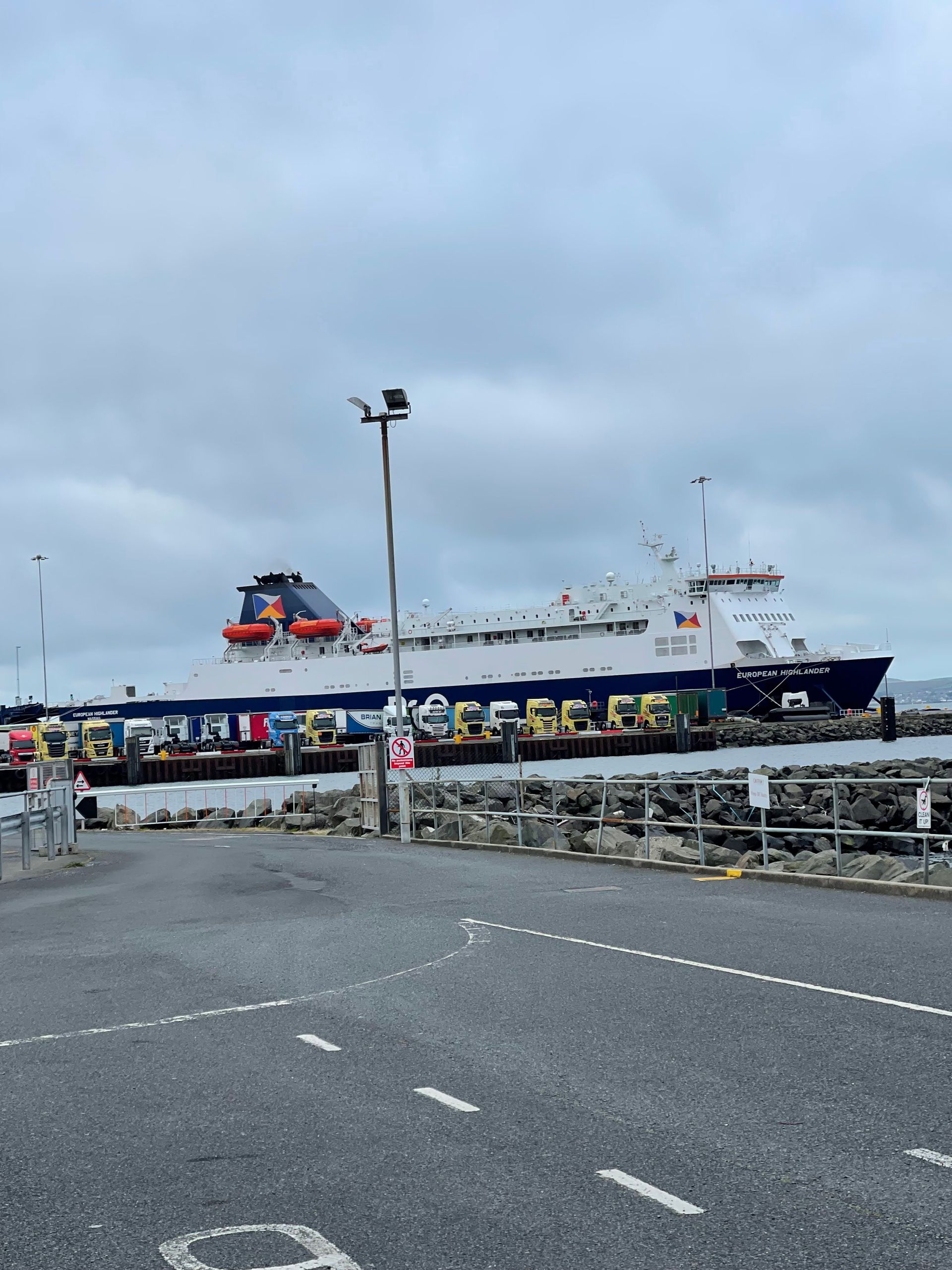 Ferry used for pet transport journeys between the UK and Ireland