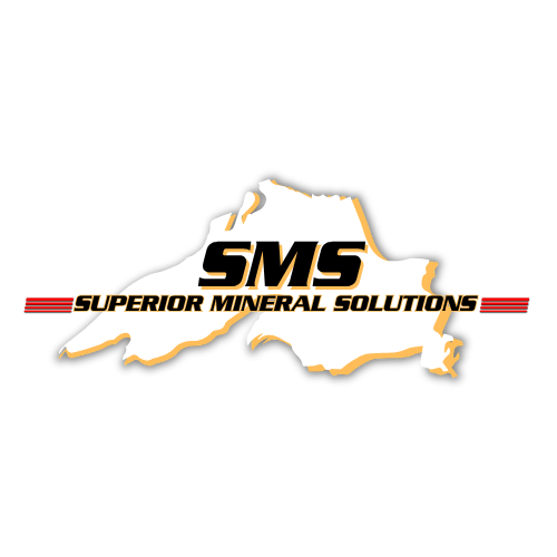 A black and white logo for sms superior mineral solutions
